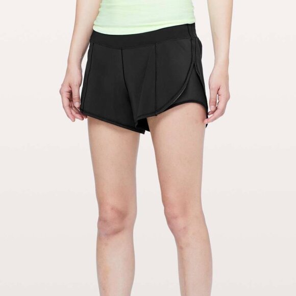 Lululemon Attack the Track 4” Shorts (Black) - Size 10 - Picture 8 of 11